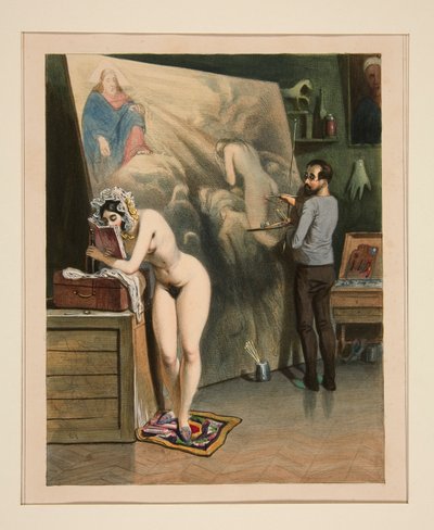 La femme du peintre - Paul Gavarni