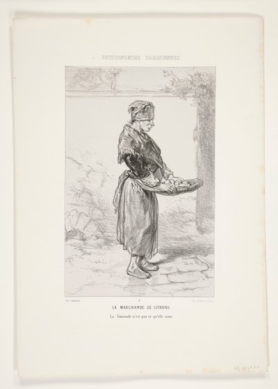 La marchande de citrons. La limonade - Paul Gavarni