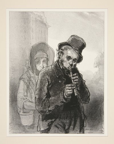 Le flageolet - Paul Gavarni