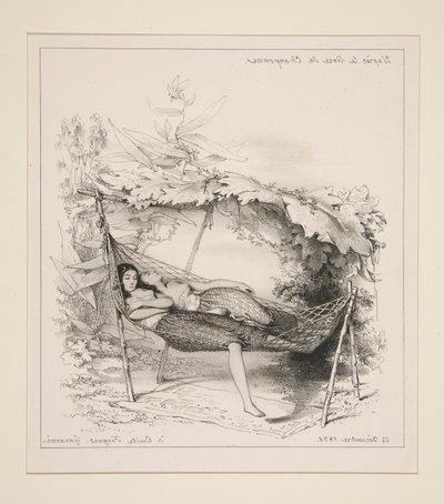 LE HAMAC - Paul Gavarni