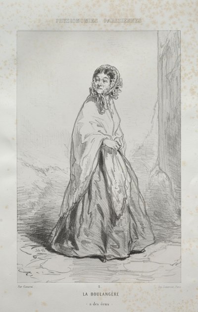 La boulangère - Paul Gavarni