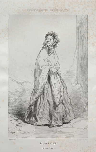 La Boulangère - Paul Gavarni