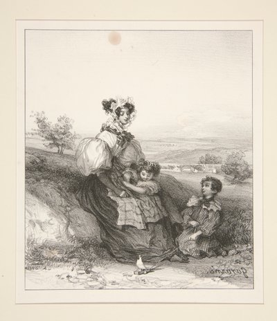 La Jeune Mère - Paul Gavarni