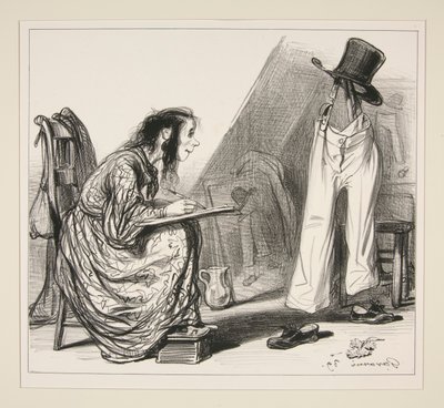 La Peinture - Paul Gavarni