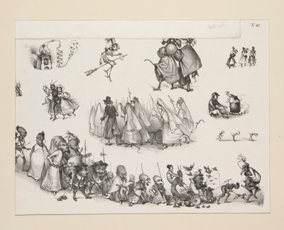 La Procession du Diable - Paul Gavarni