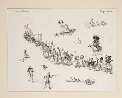 La Procession du Diable - Paul Gavarni
