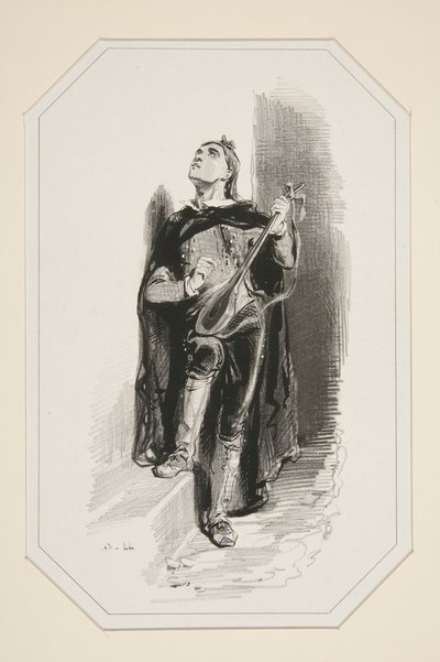 La Sérénade - Paul Gavarni