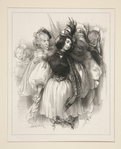 Le Bal Masqué - Paul Gavarni