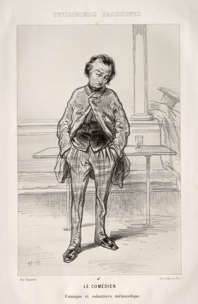 Le Comédien - Paul Gavarni