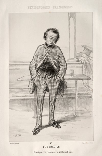 Le Comédien - Paul Gavarni