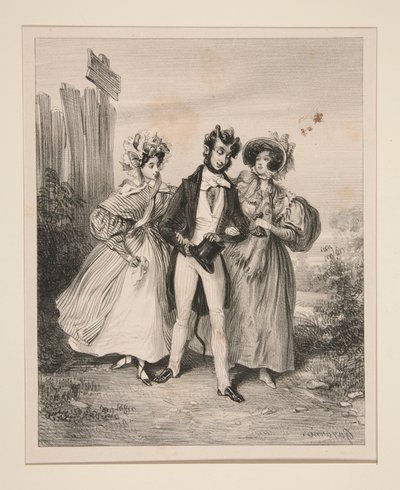 Le Diable Hors Barrière - Paul Gavarni