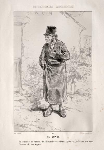 Le Lundi - Paul Gavarni