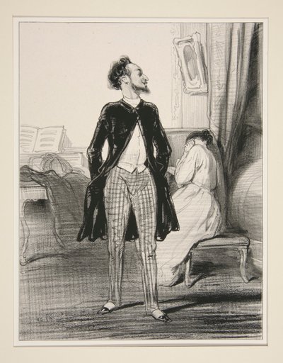Le Mari Chanteur - Paul Gavarni