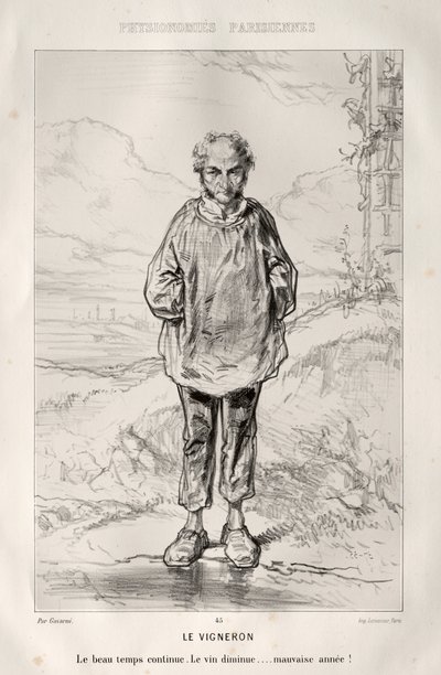 Le Vigneron - Paul Gavarni