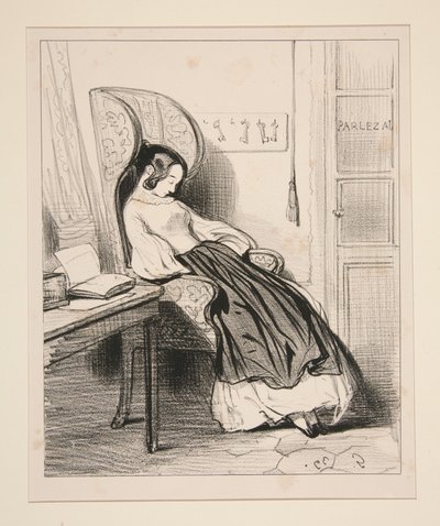 ...Le jeune Lord se précipite à ses pieds... - Paul Gavarni