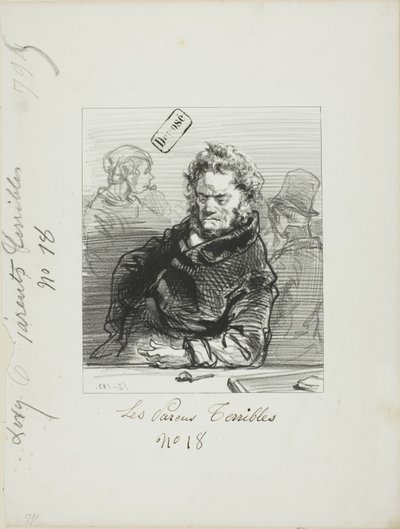 Série Les-Parents-Terribles : Le fils de Jacques Maubourj et le vicomte - Paul Gavarni
