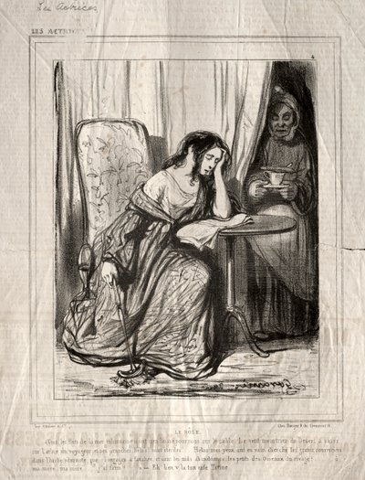 Les Actrices : Le Rôle - Paul Gavarni