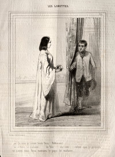Les Lorettes - Paul Gavarni