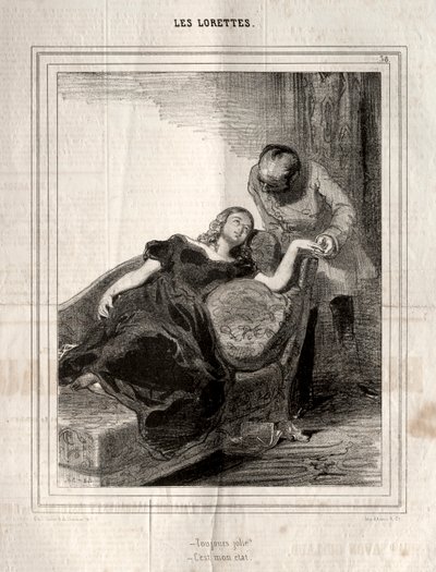 Les Lorettes - Paul Gavarni