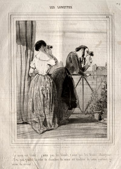 Les Lorettes - Paul Gavarni