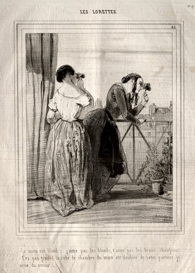 Les Lorettes, 1842 - Paul Gavarni
