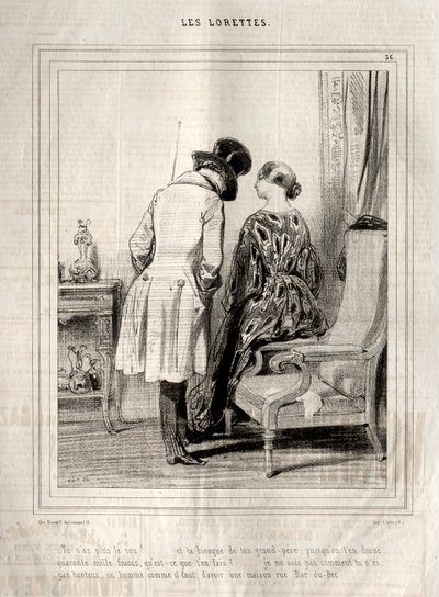 Les Lorettes, 1842 - Paul Gavarni