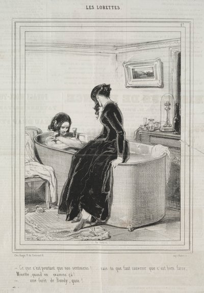 Les Lorettes, 1842 - Paul Gavarni