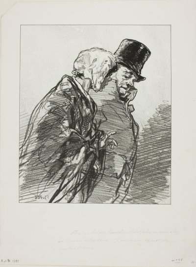 Les Lorettes vieillies: ...Et à ce bal des Variétés, Adolphe... - Paul Gavarni