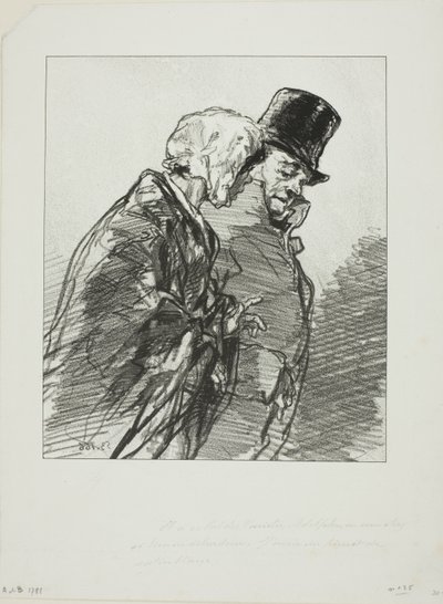 Les Lorettes vieillies: ...Et à ce bal des Variétés, Adolphe... - Paul Gavarni