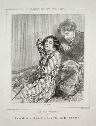 Les Partageuses - Paul Gavarni