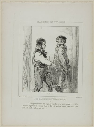 Les maris me font toujours rire: Et le jeune homme... - Paul Gavarni