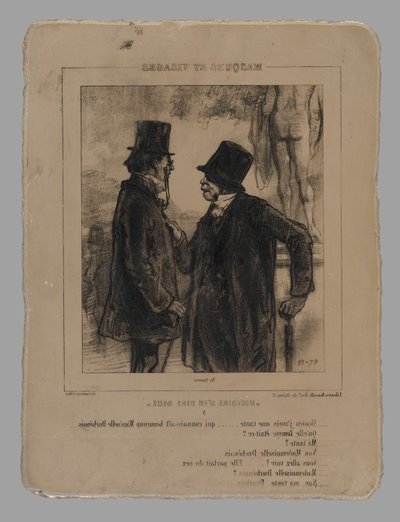 Pierre lithographique pour Mosieu, j - Paul Gavarni