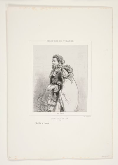 Ma fille a chanté. - Paul Gavarni