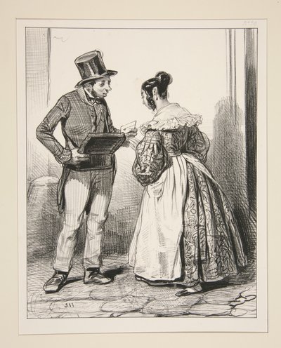 Ma chère amie, vous me dites... - Paul Gavarni