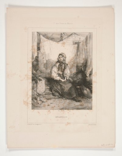 Mélancolie - Paul Gavarni