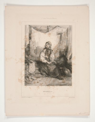 Mélancolie - Paul Gavarni