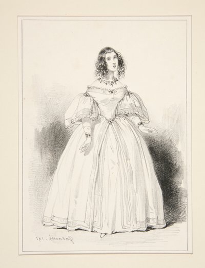 Mme. Anna Thillon - Paul Gavarni