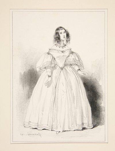 Mme Anna Thillon - Paul Gavarni