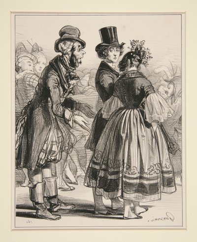 No. 6 - Le Carnaval - Prête un peu la voleuse - Paul Gavarni