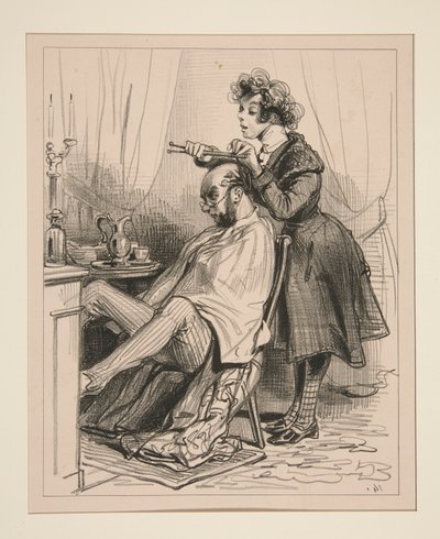 PAS DE CHEVEUX. - Paul Gavarni
