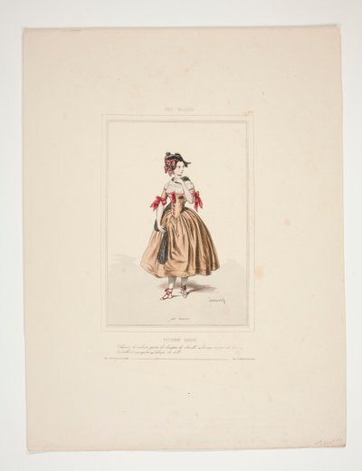 Paysanne basque - Paul Gavarni