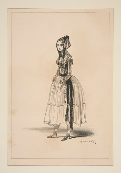POLONAISE. Bonnet, veste et brodequins de velours, garnitures d - Paul Gavarni