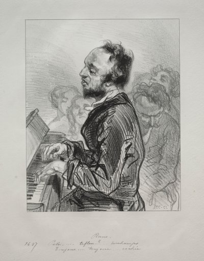 Piano, 1853 - Paul Gavarni