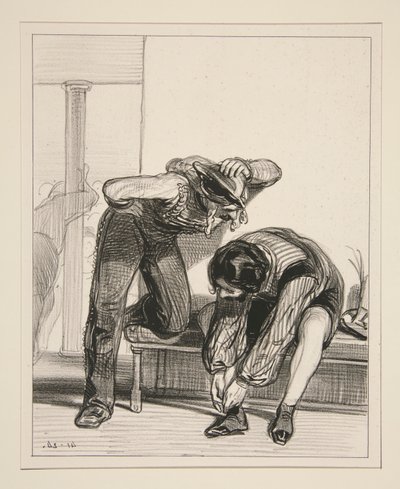 Prête-moi vingt francs, Guillemain - Paul Gavarni