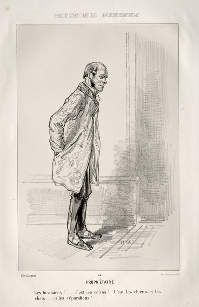 Propriétaire - Paul Gavarni