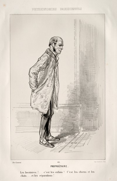 Propriétaire - Paul Gavarni