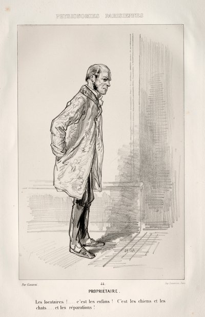 Propriétaire - Paul Gavarni