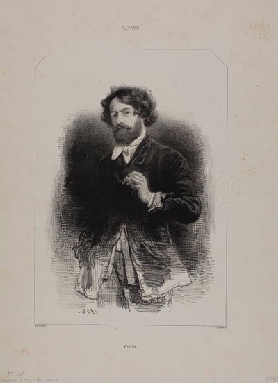 Autoportrait - Paul Gavarni