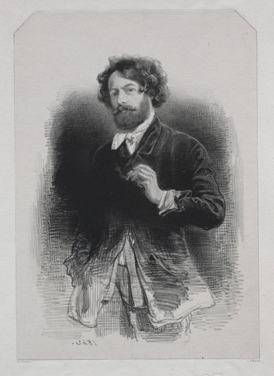 Autoportrait, 1842 - Paul Gavarni