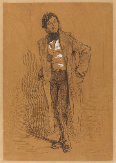 Homme debout - Paul Gavarni